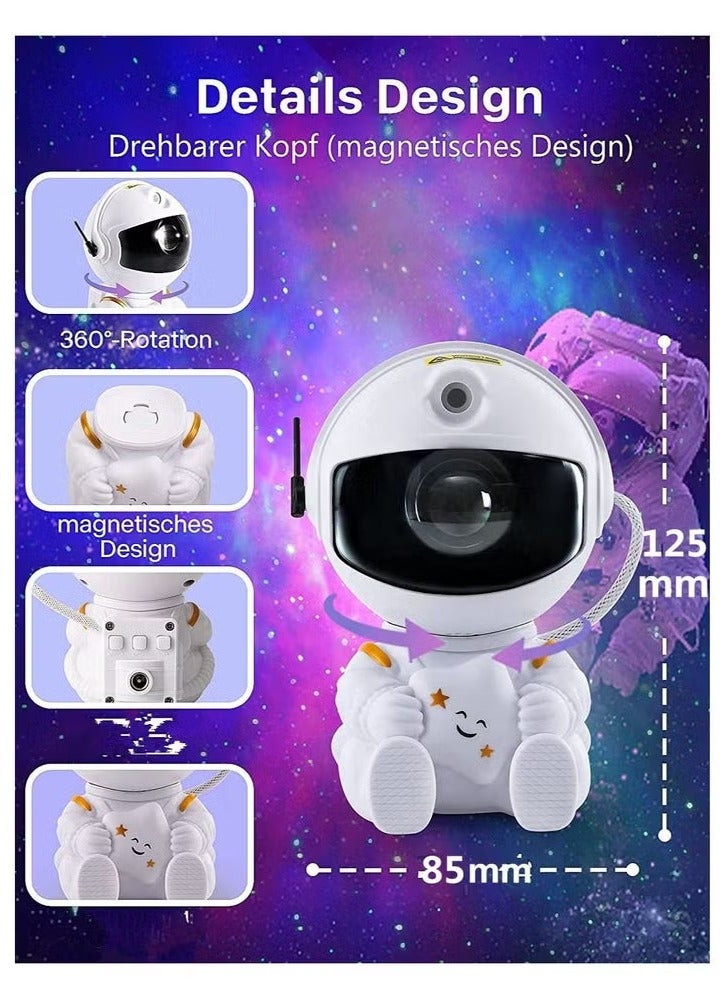 TIGER Star Projector Night Light,Astronaut Galaxy Projector,Nebula Projector Lamp with Remote Control,360°Adjustable Starry Projector for Kids,Party,Bedroom and Game Room - Image 3