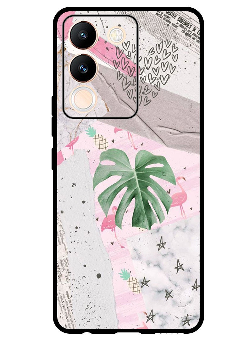 Theodor Protective Case Anti Scratch Shock Proof Bumper Cover For Vivo Y200 Heart Leaves - Image 1