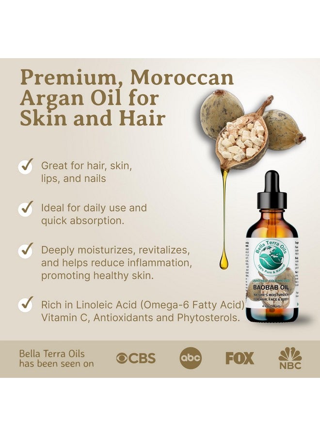 بيلا تيرا أويلز زيوت بيلا تيرا - زيت الباوباب 4 أونصة - انغمس في جوهر الكنز الأفريقي، الغني بمضادات الأكسدة، الأفضل للحصول على بشرة حريرية متوهجة - Image 3