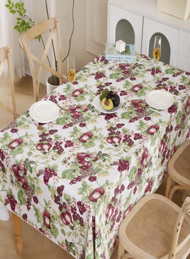 Walrus Heavy Duty Vinyl Tablecloth with Flannel Backing Waterproof Oil-Proof Plastic Table Cloth Stain-Resistant Wipeable Rectangle or Square Table Cover for Indoor and Outdoor (Fruits, 52x70 Inch) - Image 5