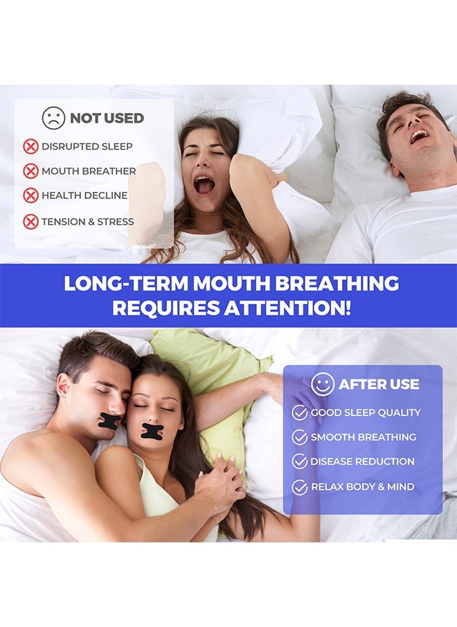 Sefudun 50 Pcs Anti Snore Strips, Strength Anti-Snoring Strips to Open Nasal Passages Relieve Nasal Congestion, Nasal Dilators for Men and Women Day Night Use (Black)  - Image 5