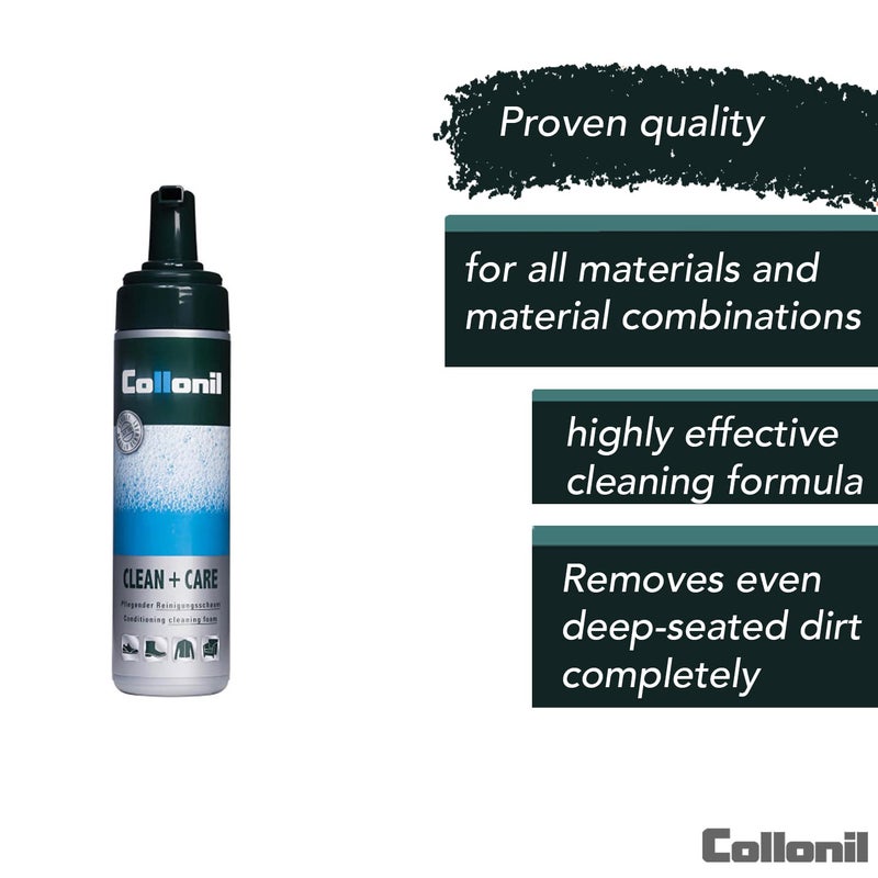 Collonil Clean & Care Universal Cleaning Foam for all materials 6.76 Fl Oz - Highly effective cleansing formula for gentle, effortless cleaning - removes even deep-seated dirt completely - Image 4