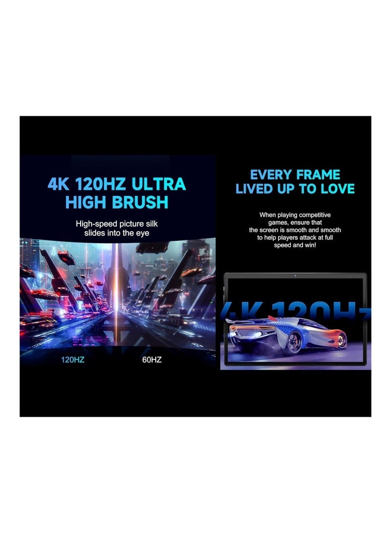 X - Prime i16 Pro Android 12 Tablet 10.1″ HD+ Display | 12GB RAM + 512GB ROM | Octa-Core | Dual SIM 5G & Wi-Fi | With Wireless Keyboard & Mouse | Learning & Study Tablet – Blue - Image 3