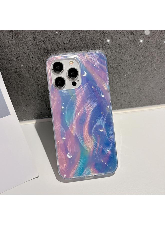 Zaboon Case For iPhone 13 Dual-Layer Gradient Dream Starry Acrylic Hybrid TPU Phone Case - Image 2