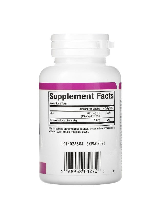 natural Factors Natural Factors, Folic Acid, 400 mcg, 90 Tablets  - Image 2