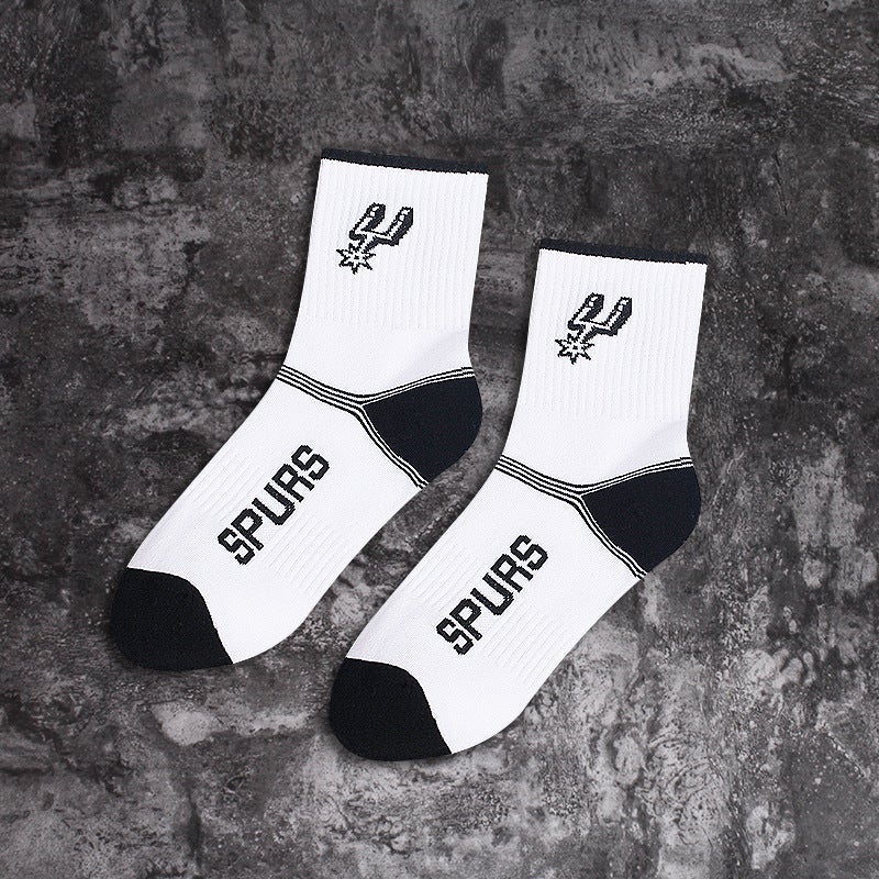 Generic Mens Mid-Calf Cotton NBA Socks Sports Team Logo Casual 3001-Cavaliers Red  - Image 3