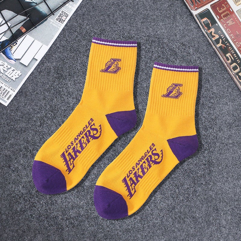 Generic Mens Mid-Calf Cotton NBA Socks Sports Team Logo Casual 3001-Cavaliers Red  - Image 4
