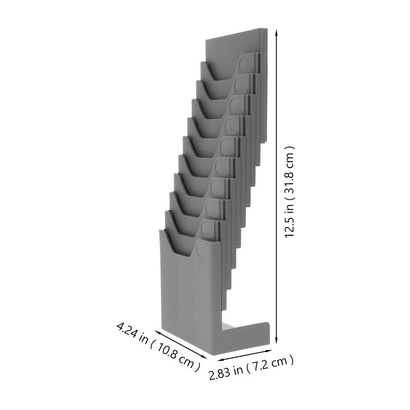 Card Display Shelf for Organizing Time Cards with Durable Construction and Number Stickers - Image 2