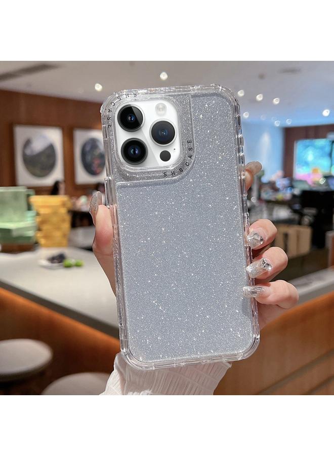 S-TOP Case For iPhone 14 Pro TPU + PC + Glitter Paper Full Coverage Phone Case - Image 1