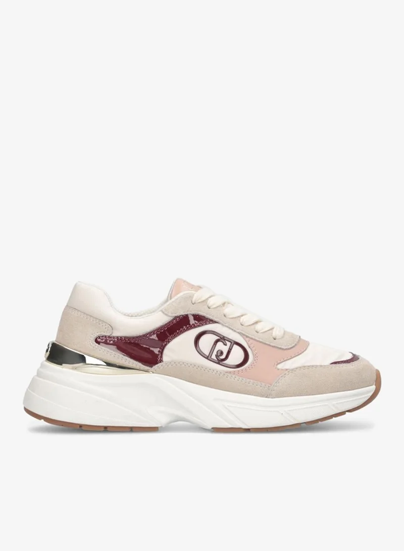 ليو جو سنيكرز من جلد الغزال والنايلون