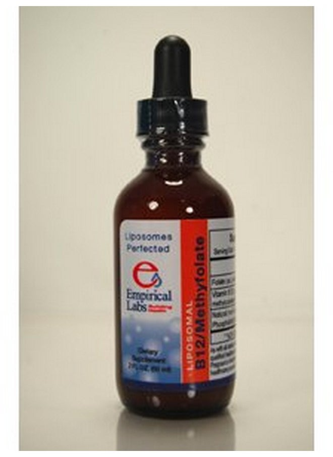 Empirical Labs - Liposomal Vitamin B-12 with L-5-mthf Professional Single Dosage Quanities of Methylfolate Liquid As Methylcobalamin and Natural (Non-hydrogenated) Phosphatidyl Choline Non GMO Non Soy, 2 Fl Oz - Image 1