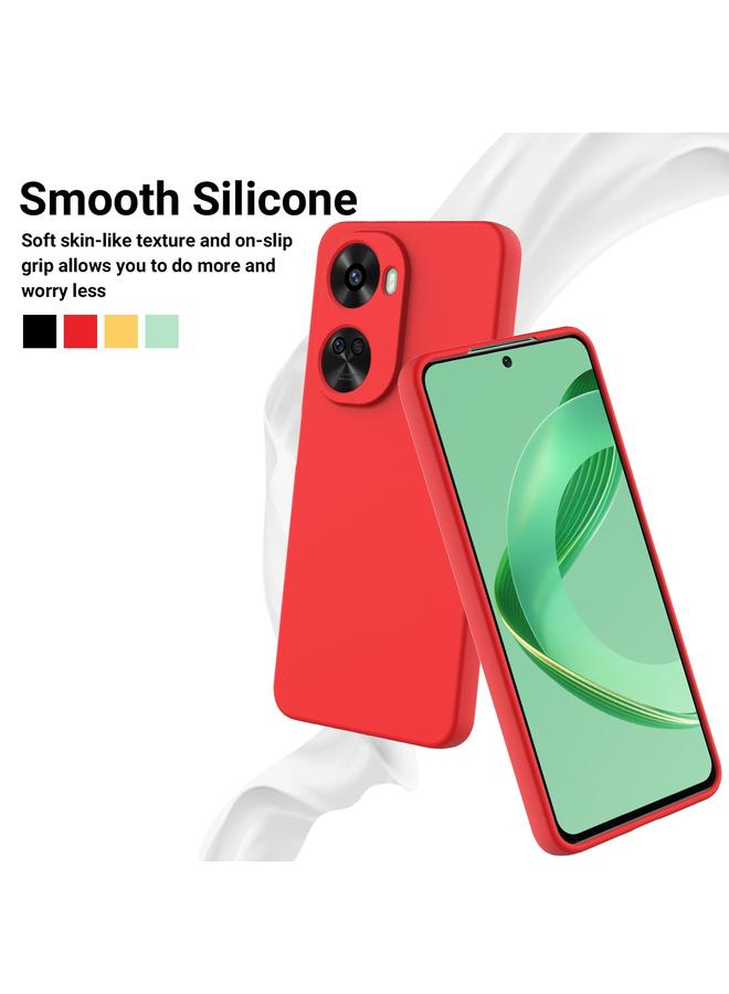 S-TOP Case For Huawei nova 12 SE / nova 11 SE Solid Color Liquid Silicone Dropproof Full Coverage Protective Case - Image 3