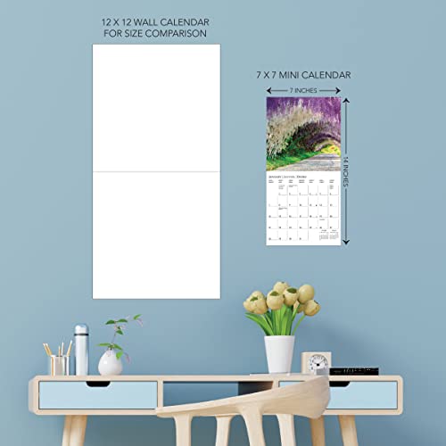 Graphique 2024 In the Garden Mini Wall Calendar | 7” x 7” | Thick Paper | Home & Office Organizer | Large Monthly Grid | 3 Languages & Marked Holidays | 4 Month Preview Page for 2025 - Image 4