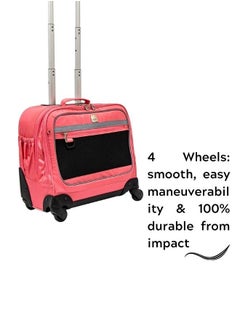 Wires Wires 4-Wheeled Kids Trolley School Bag with Lunch Bag+Pencil Case(Dimensions: 46x32x22cm)-Pink  - Image 4