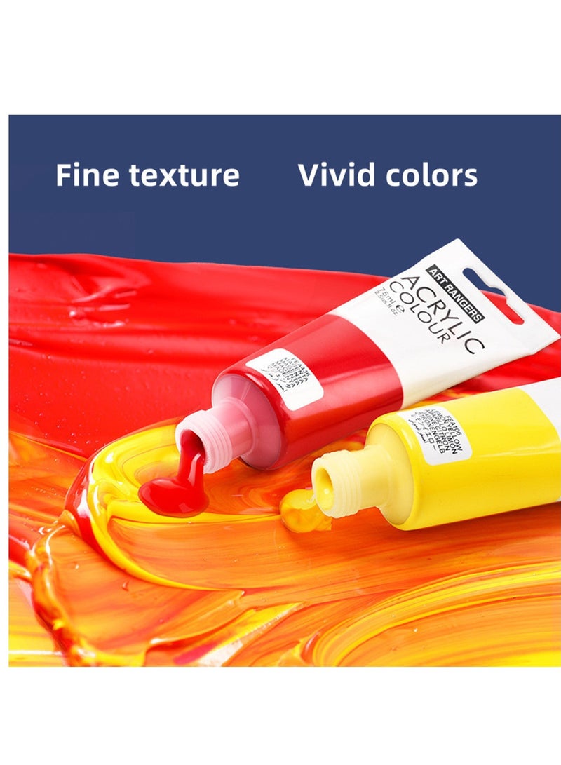 ART RANGERS Acrylic Paint Tube 75ml Content Orange - Image 4