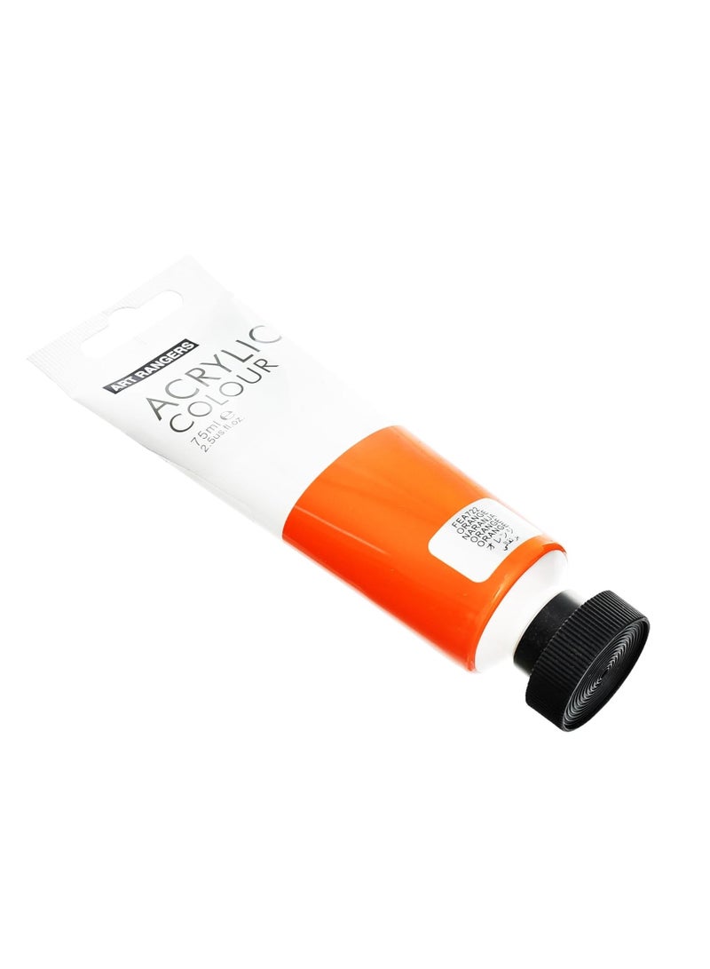 ART RANGERS Acrylic Paint Tube 75ml Content Orange - Image 2