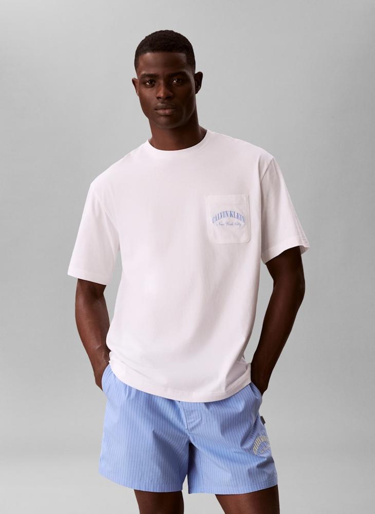 CALVIN KLEIN Cotton Crest Logo Pyjama Set - Image 1