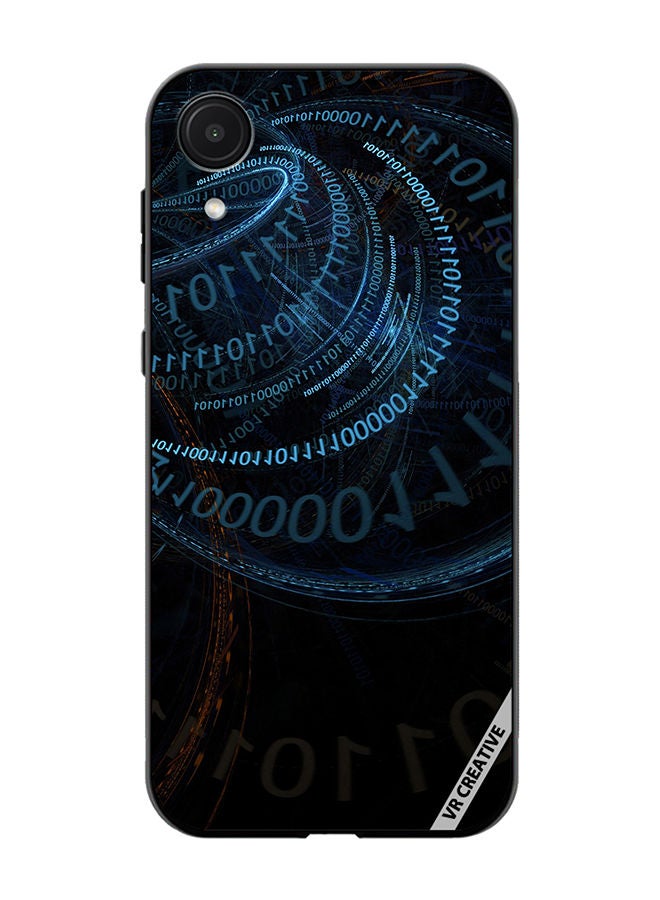VR CREATIVE Protective Case Cover For Samsung Galaxy A03 Core Binary Code Abstract Design Multicolour - Image 1