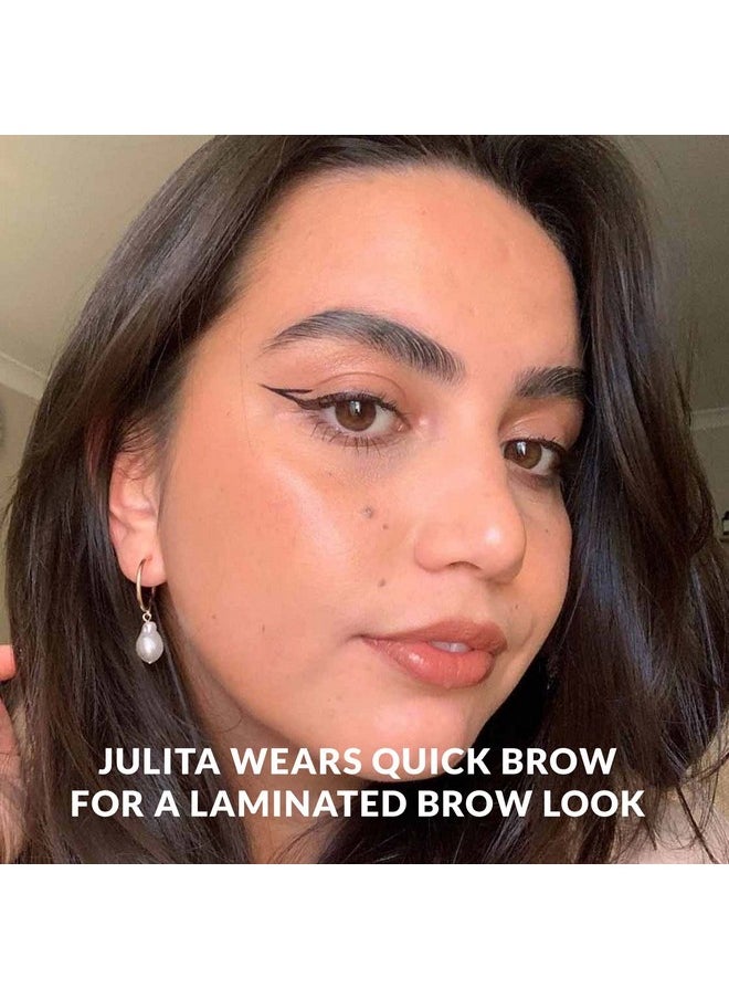 The Quick Flick - Quick Brow 2In1 Brow Lamination And Sculpting Gel, Unique Eyebrow Gel And Brow Wax Hybrid Formula, Allday Hold Brow Gel And Laminate Eyebrow Makeup With Doublesided Comb, 8 Ml - Image 1