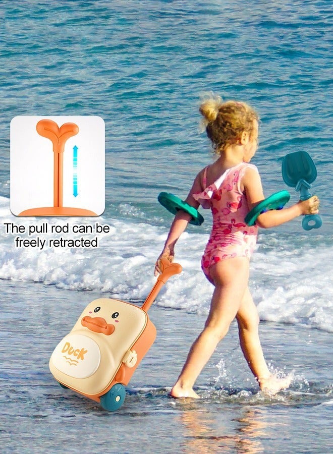 Beach Toys Set with Trolley Case, Sea Animal Molds, Creative Bath Set, Convenient Carry, Colorful Sand, Suitable for Beach, Bathing, Swimming Parties, Garden Planting. - Image 3