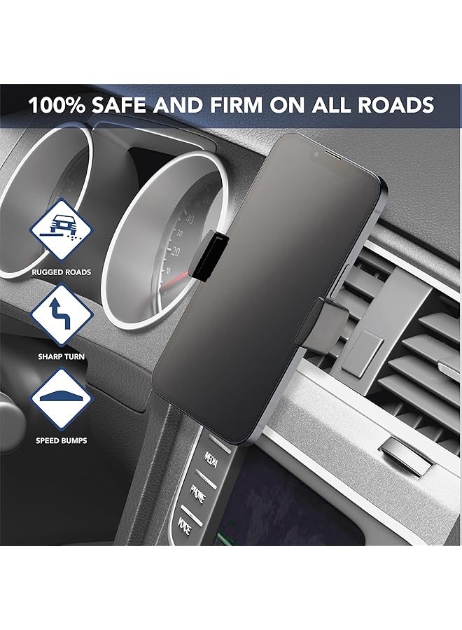 سيلولار لاين حامل سيارة صغير الحجم بفتحة تهوية، أسود - Image 5