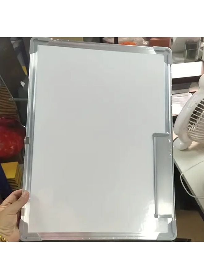 White Dry Erase Board 19.69x13.78 Inch Aluminum Frame Large Portable Whiteboard - Image 4