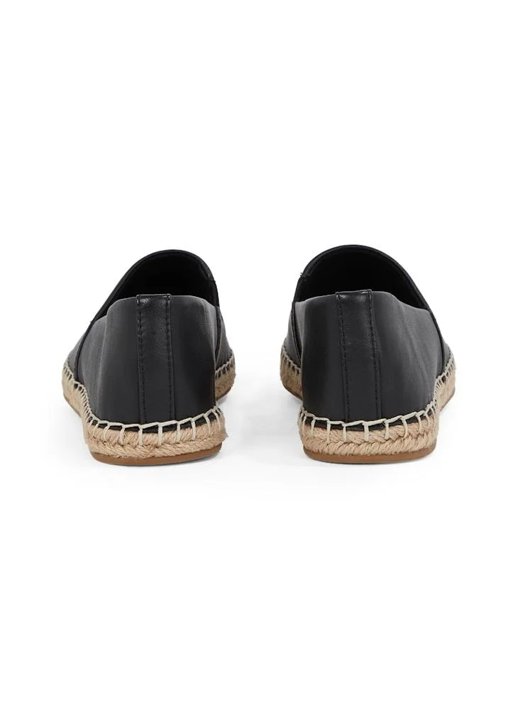 TOMMY HILFIGER Logo Detailed  Leather Espadrilles