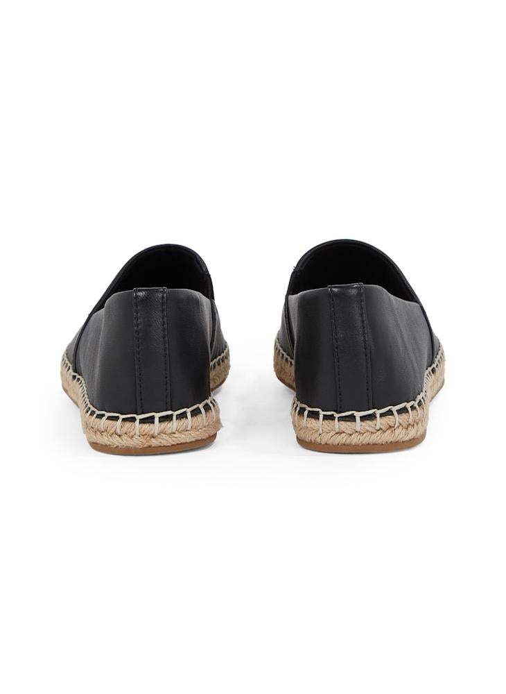TOMMY HILFIGER Logo Detailed  Leather Espadrilles  - Image 3