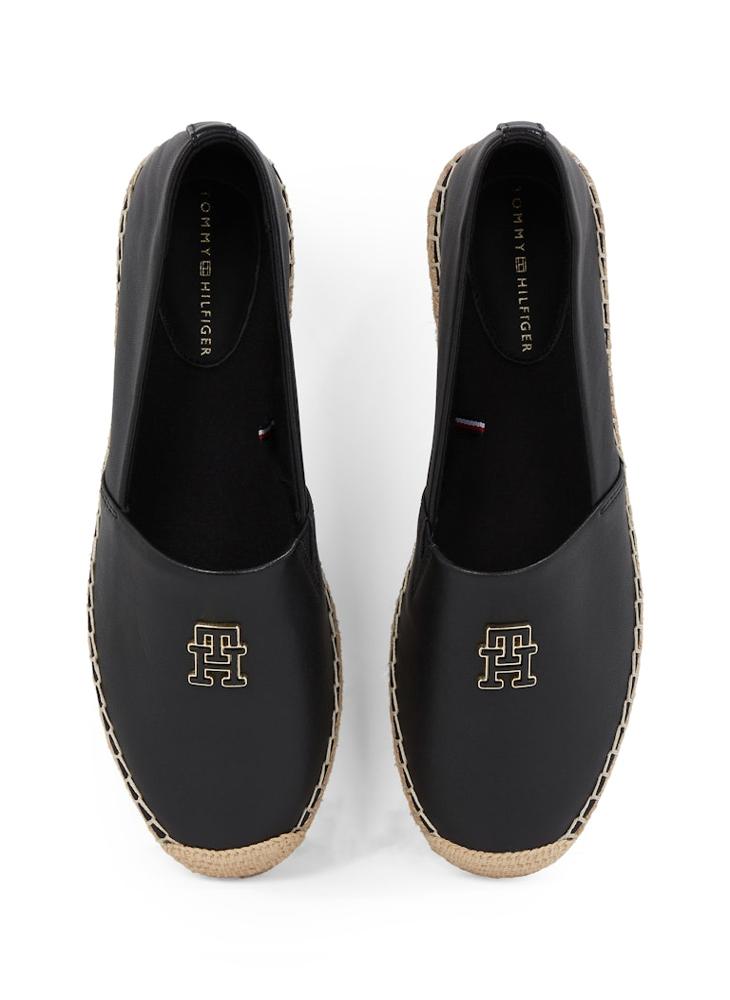 TOMMY HILFIGER Logo Detailed  Leather Espadrilles  - Image 5