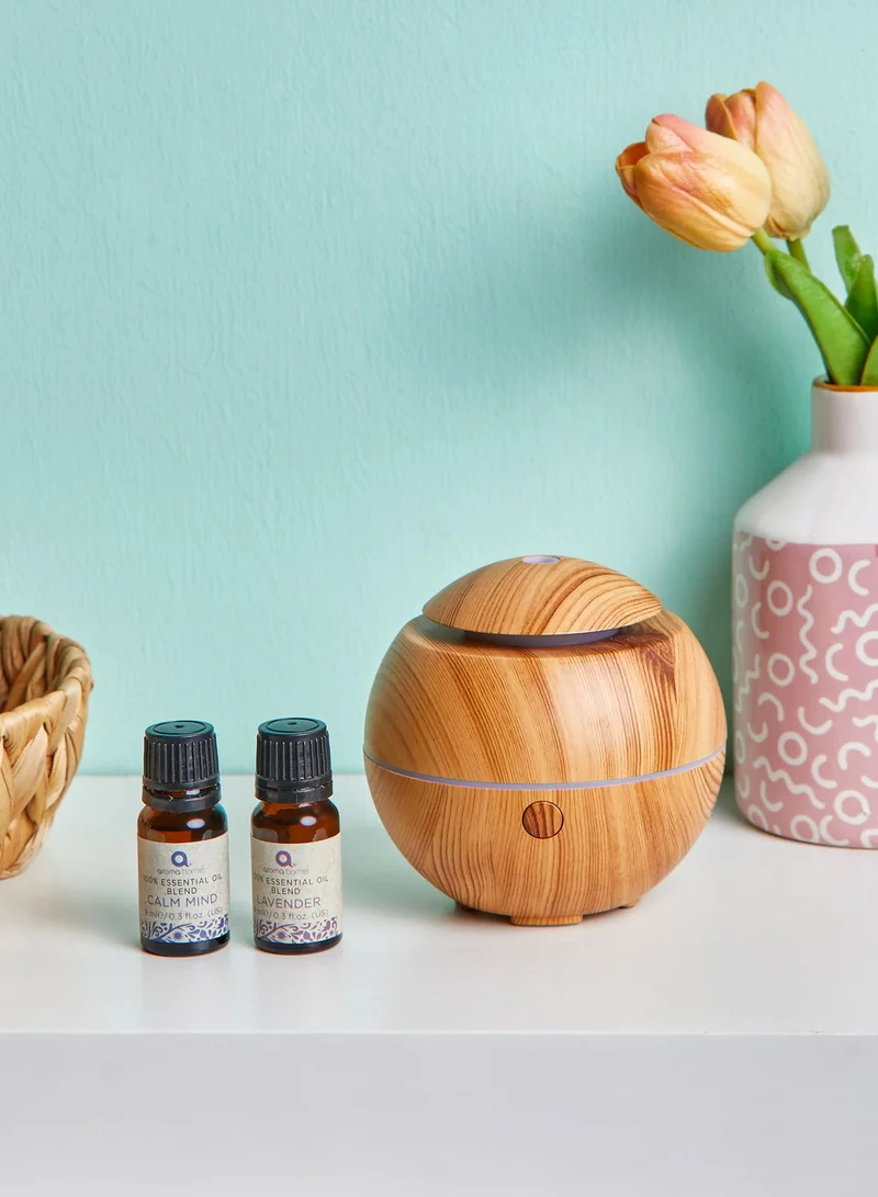Aroma Home 2 Essential Oils With Mini Ultrasonic Diffuser