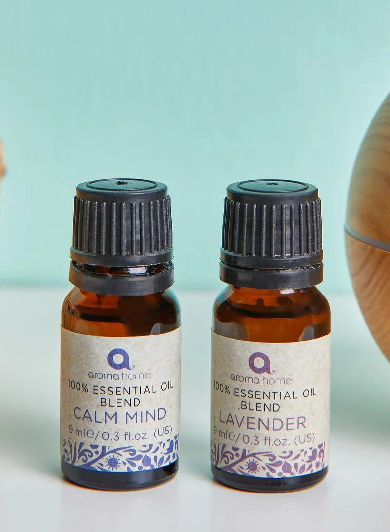 Aroma Home 2 Essential Oils With Mini Ultrasonic Diffuser
