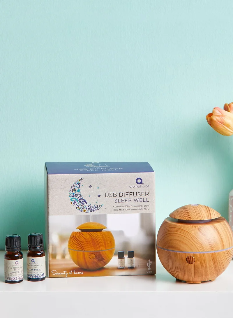Aroma Home 2 Essential Oils With Mini Ultrasonic Diffuser