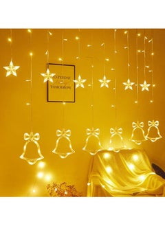 A curtain of light in the shapes of a Christmas bell, a deer, or a tree, length 3.5 meters by meter