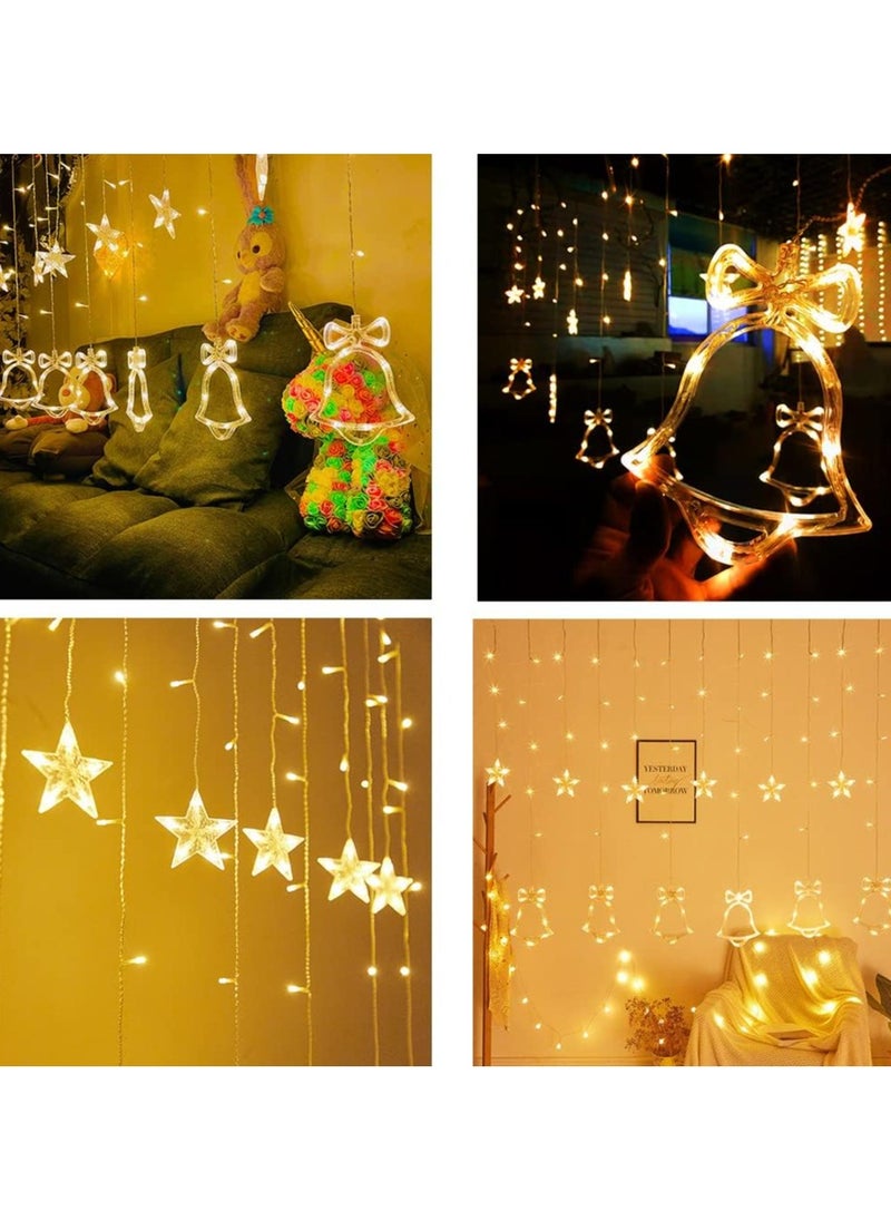 Generic - A curtain of light in the shapes of a Christmas bell, a deer, or a tree, length 3.5 meters by meter - Image 1