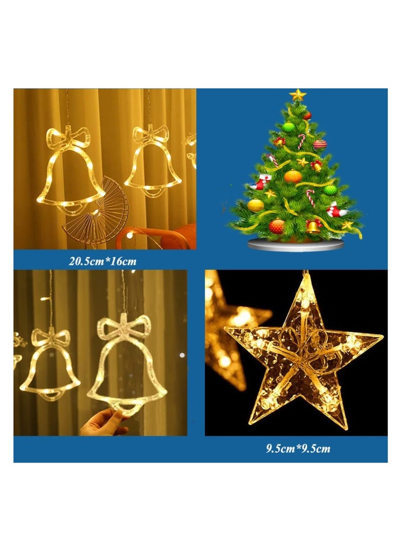 Generic - A curtain of light in the shapes of a Christmas bell, a deer, or a tree, length 3.5 meters by meter - Image 1