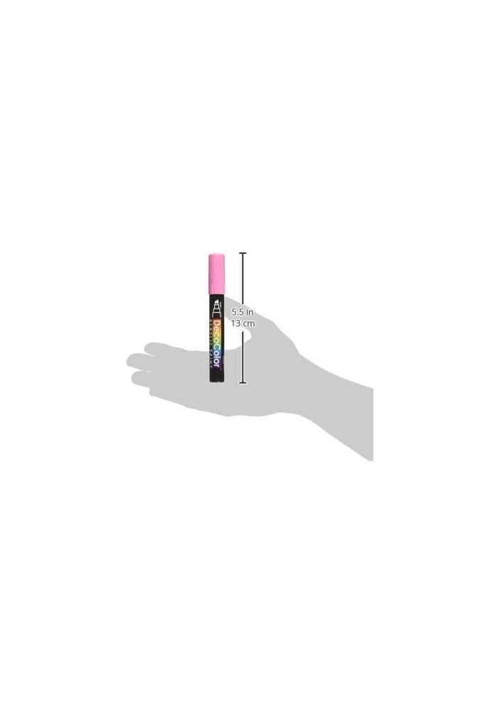 Uchida Marvy Deco Color Chisel Tip Acrylic Paint Marker in Bubblegum Pink - Image 2