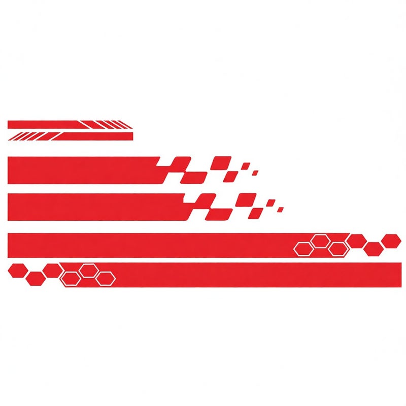 5 Pieces  Vinyl Car Side Sticker Auto Body Racing Sports Decals Universal Car Truck DIY Decal Stripe Vinyl Stickers Decoration - Image 3