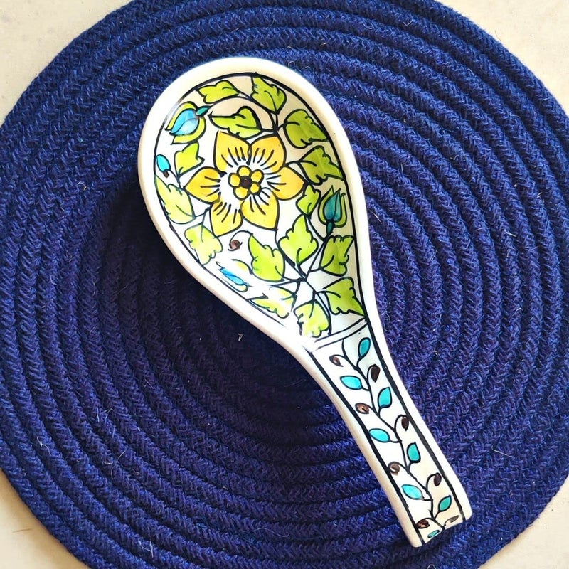 JASMEY HOMES Ceramic Spoon Rest for a Cleaner Kitchen - Image 1