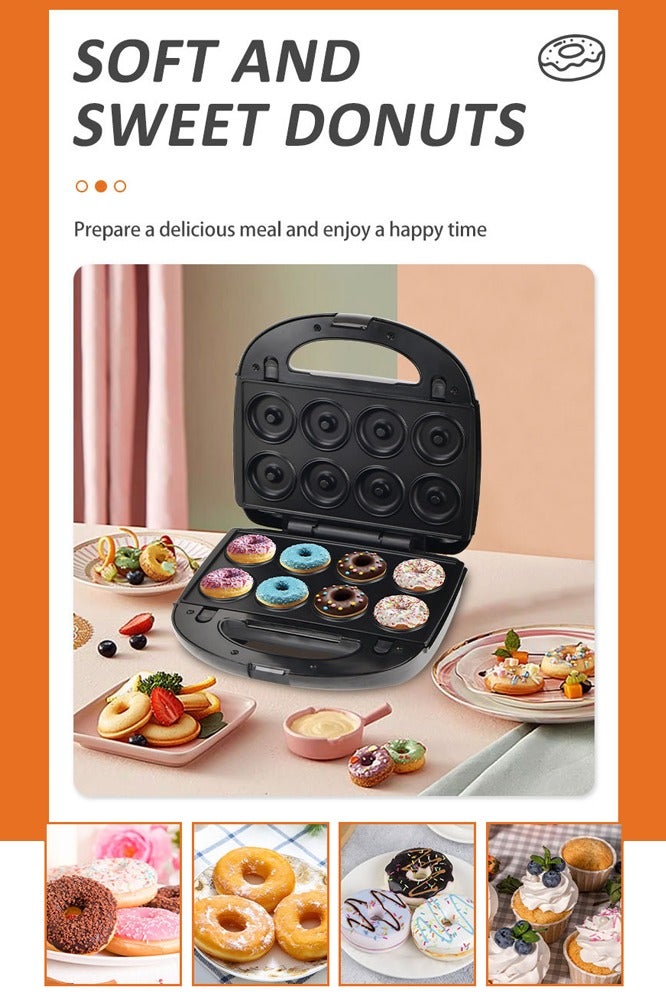 sokany 7-In-1 Sandwich Makers,Non-Stick Multi Snack Maker with Detachable Sandwich/Grill/Waffle/Donut/Nutty/ Cookies/Shell Cake Plates | Indicator Light with Auto Cut-OFF feature | Anti-skid Feet 750 W SK-B907 Black/Silver - Image 5