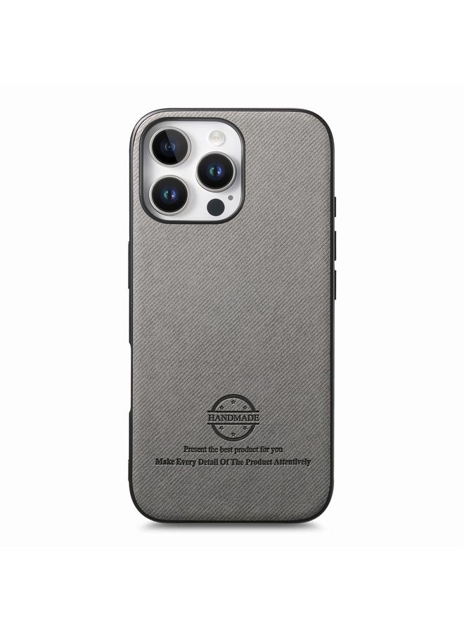 Zaboon Case For iPhone 13 Pro Max Twill Fabric Leather Skin Back Phone Case - Image 2