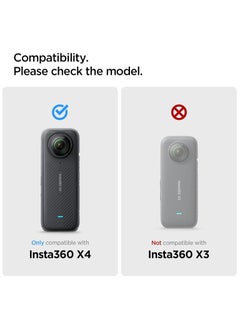 Spigen GLAStR Slim for Insta360 X4 Screen Protector [2 PACK] Full Cover Premium Tempered Glass - 2 Pack  - Image 2