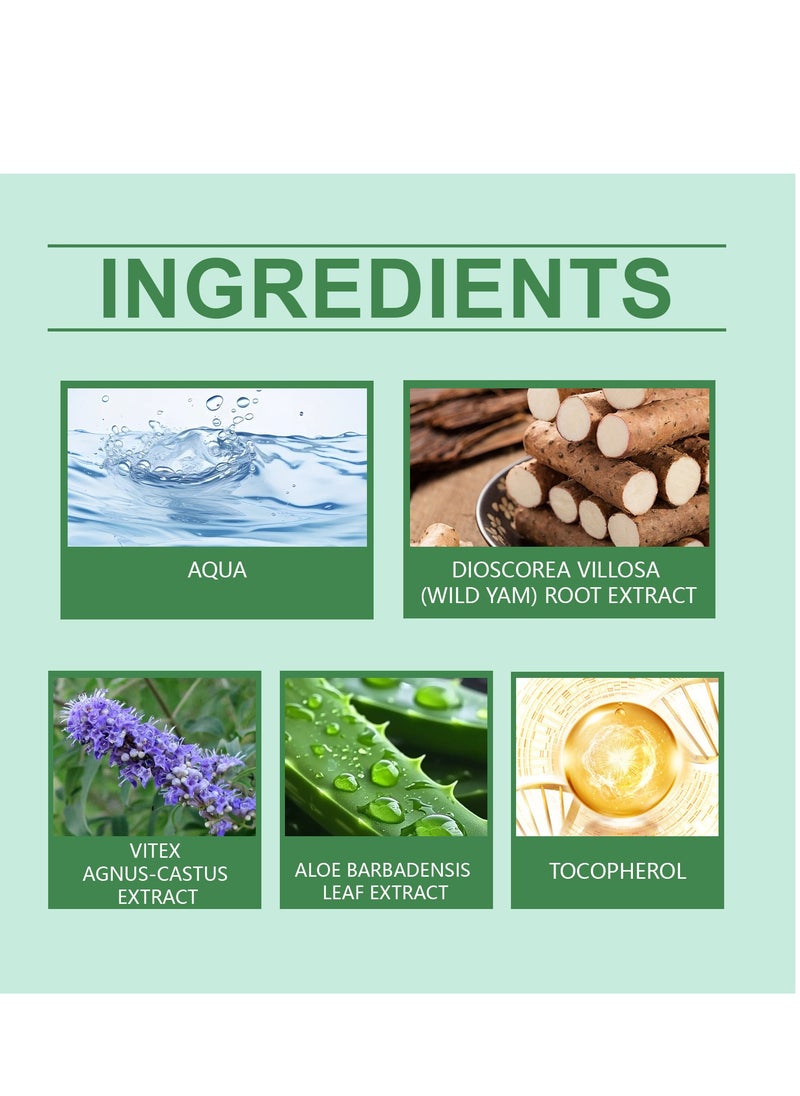 Wild Yam Cream Organic, 3.53oz, Enriched Formula for Hormone Balance, Menopause Relief, and Menstrual Discomfort