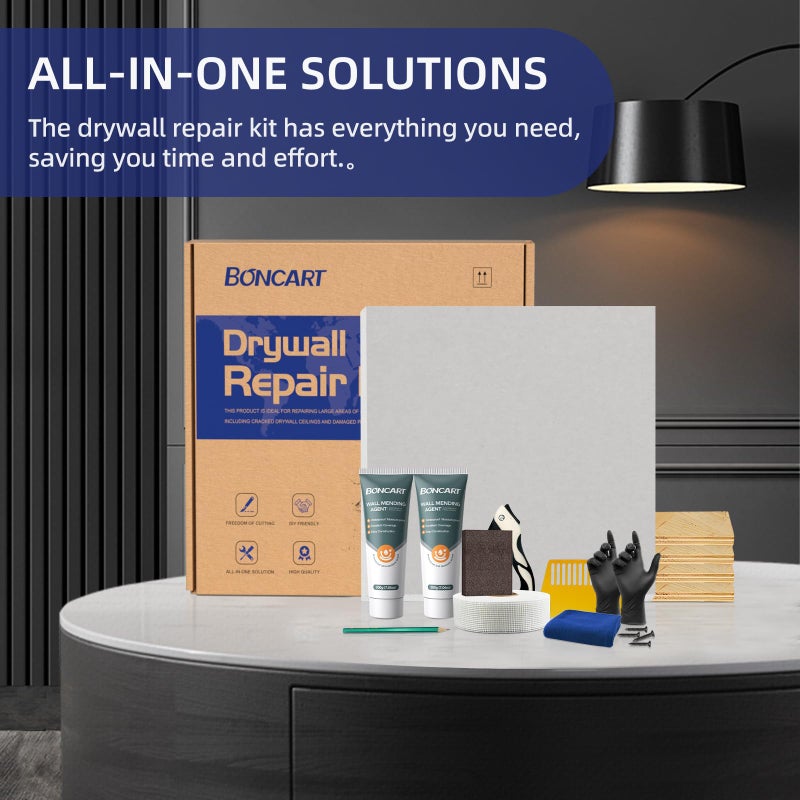 Boncart Drywall Repair Kit,Drywall Repair Panel 12â€ x12â€œ,Drywall Patch Kit Large Hole,Sheetrock Repair Kit,Wall Surface Large Hole Fill Quick and Easy Solution - Image 3