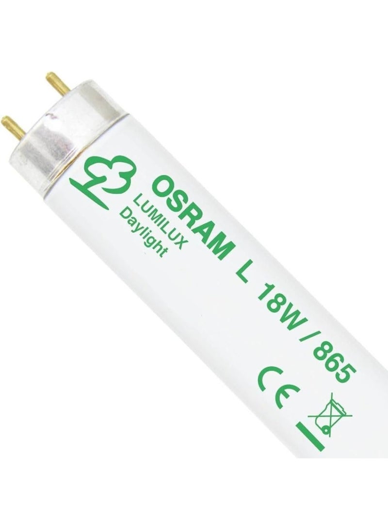 Osram/ Ledvance Fluorescent Tube Light Triphosphor 18 Watts T8 L 6500k Daylight G13 Base 0.6 m- Pack of 10 - Image 5