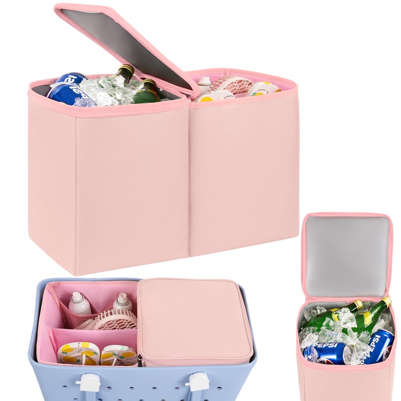 Juyeesm Cooler Organizer for X Large Original Bogg Bag, Polyester Leak-Proof Ice Chest with Zipper & Divider Tray, Ideal Beach Bag Accessory - Image 1