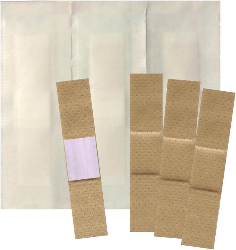 Vakly 200 Junior Sheer Plastic Adhesive Bandages with NonStick Pad  Sterile 38x15 Bandage for Wound Care for First Aid Kits  Latex Free Long Lasting Protective Dressing for Cuts and Abrasions 200 - Image 1