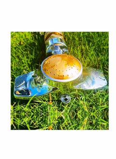 KASTWAVE 4 Pcs Metal Spot Sprinkler,  360 Degree Square Circle Pattern Aluminum Alloy Sprinkler,Hose Sprinklers Coverage Area Up to 30FT for Small to Medium Area Yard Lawn Garden Watering, 4 Pack  - Image 4