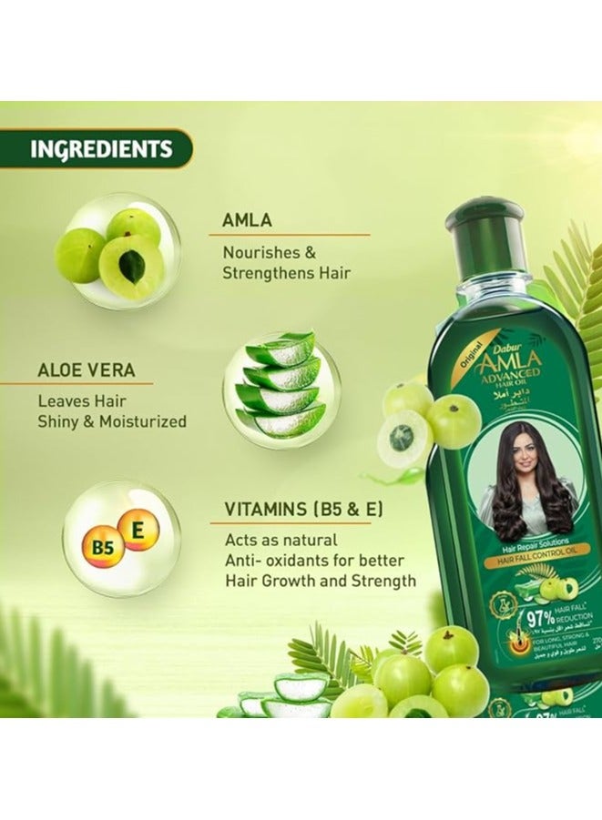 Dabur Amla Advanced Hair Oil Hair Repair Solutions Hair Fall Control Oil 270 Ml - Image 5