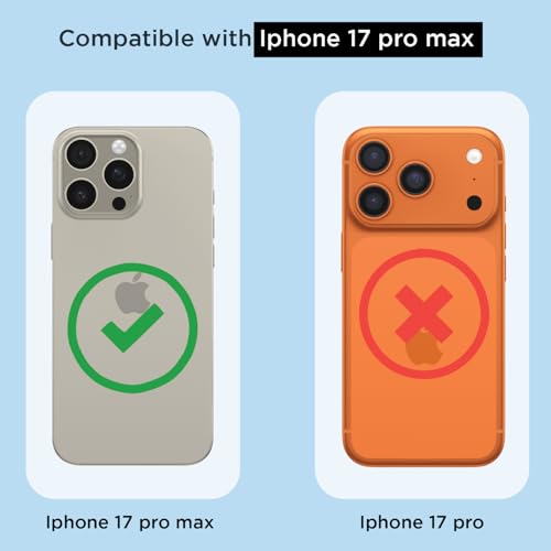 Pikkme Back Cover for iPhone 17 Pro Max Mag-Safe Shockproof PC + TPU Protective Case Magnetic Support Bumper Case (Transparent Mag-Safe) - Image 4