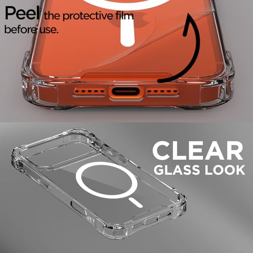 Pikkme Back Cover for iPhone 17 Pro Max Mag-Safe Shockproof PC + TPU Protective Case Magnetic Support Bumper Case (Transparent Mag-Safe) - Image 3